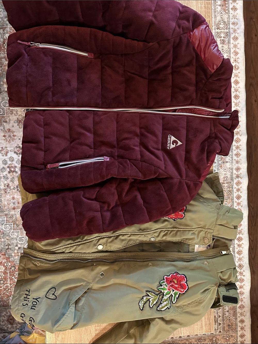 Bundle of 2 girls winter jackets